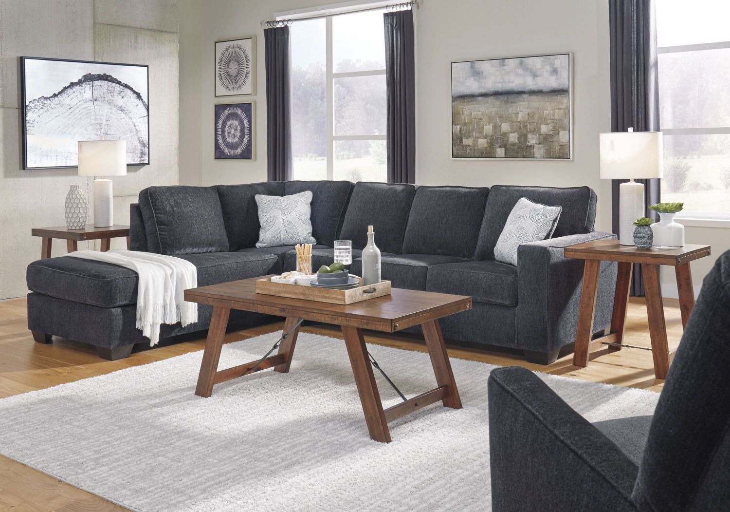 Altari 2-Piece LAF Sectional In Slate 87213S1