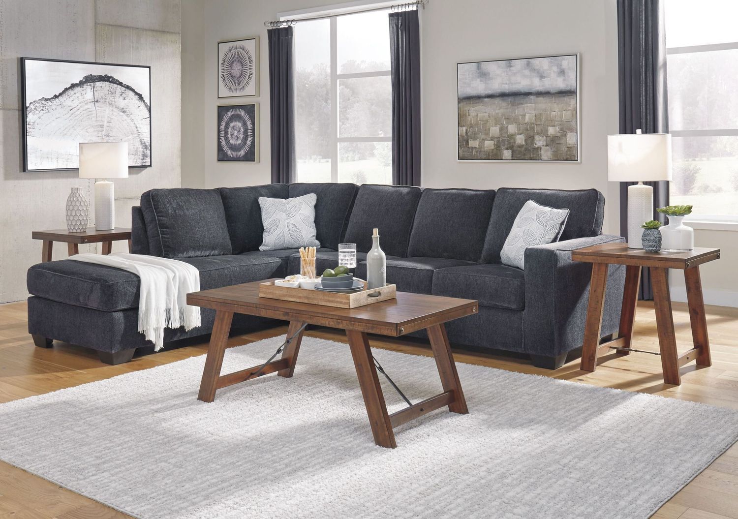 Altari 2-Piece LAF Sectional In Slate 87213S1