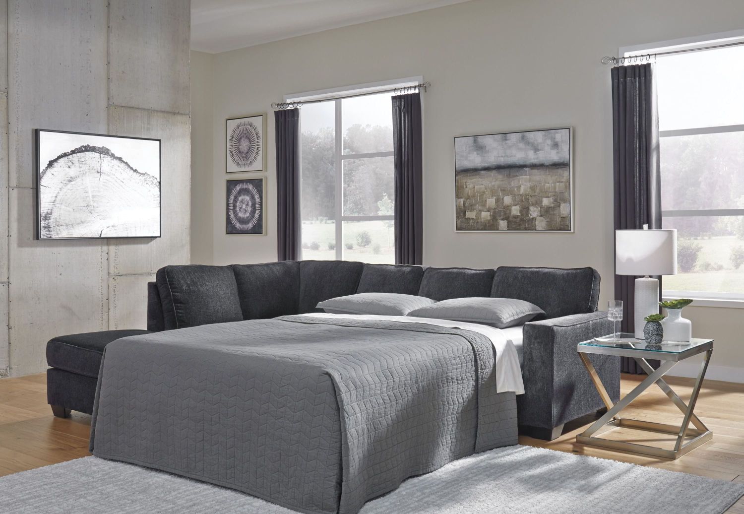 Altari 2-Piece LAF Sectional In Slate 87213S1