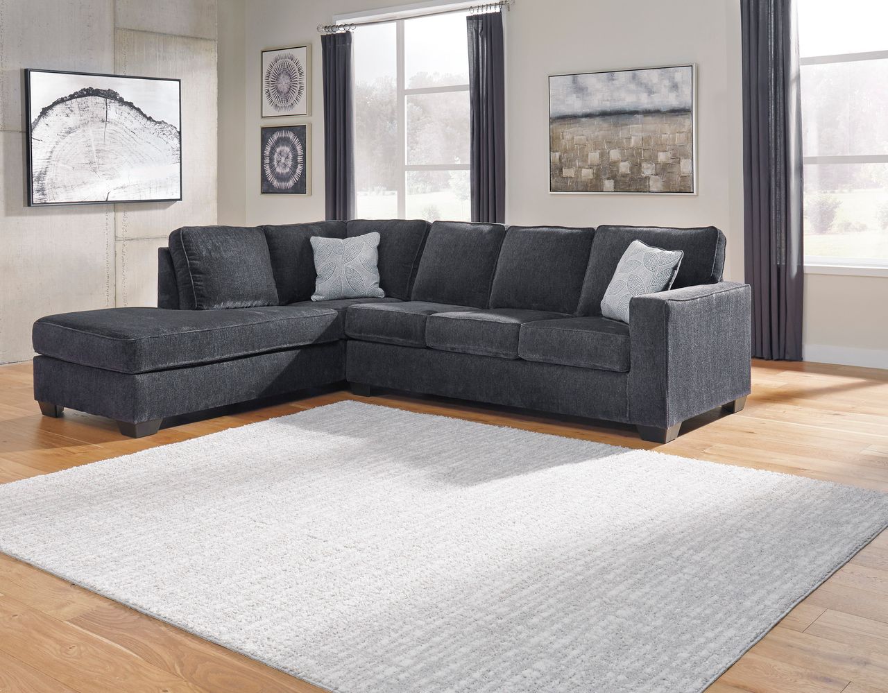 Altari 2-Piece LAF Sectional In Slate 87213S1