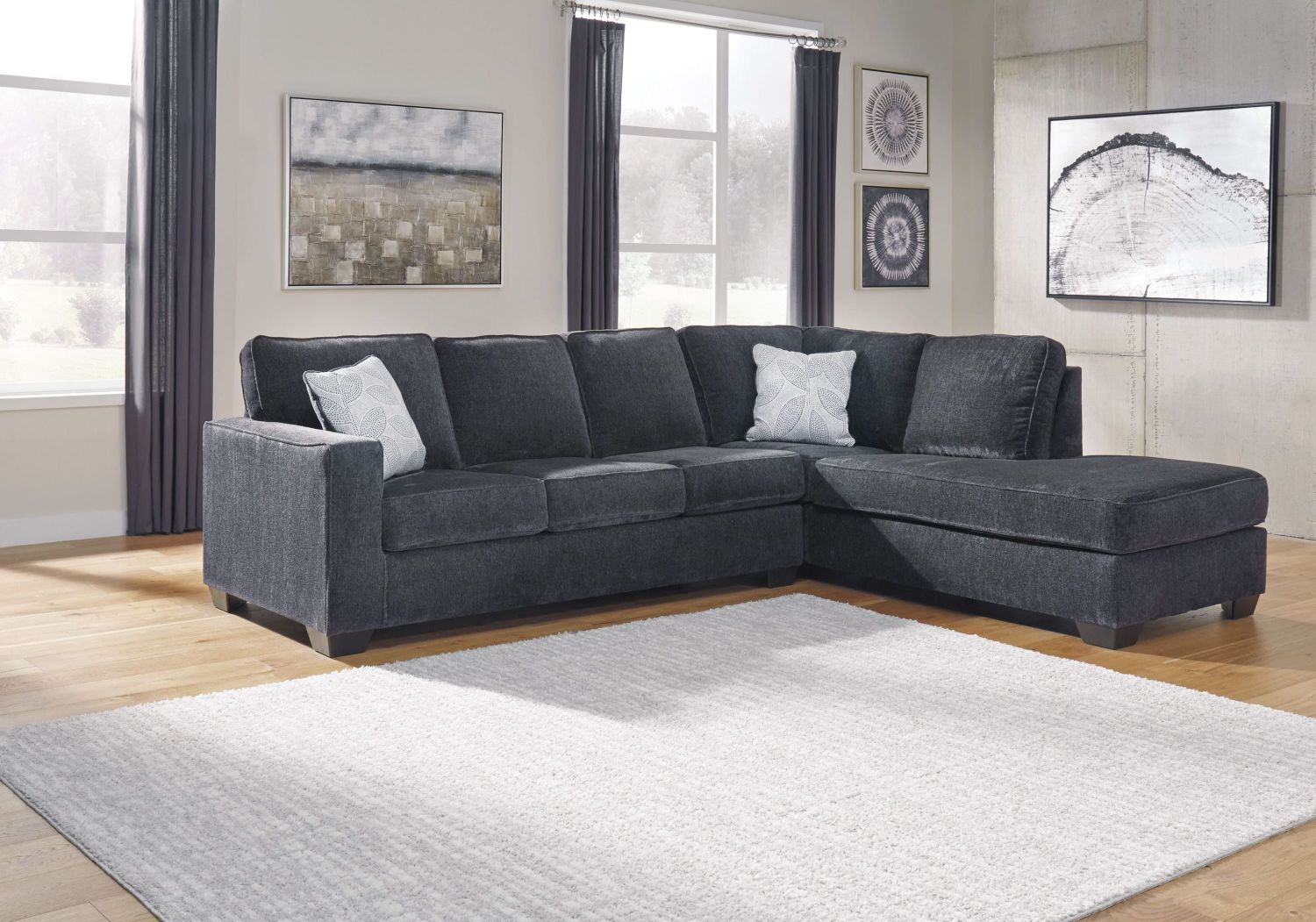 Altari 2-Piece RAF Sectional In Slate 87213S2