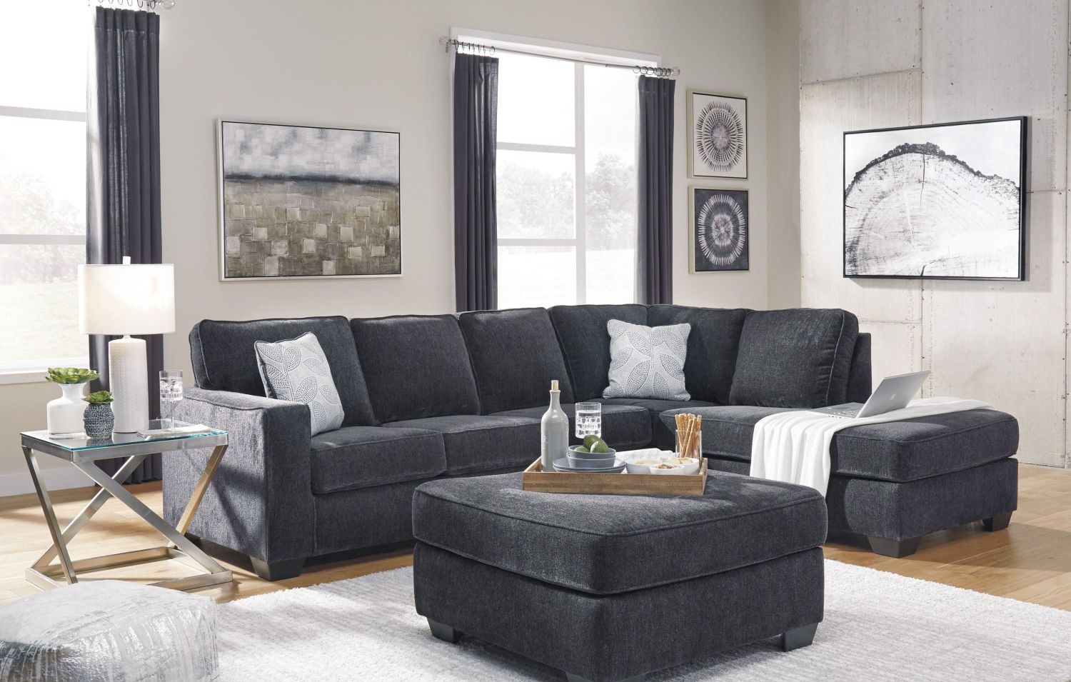 Altari 2-Piece RAF Sectional In Slate 87213S2