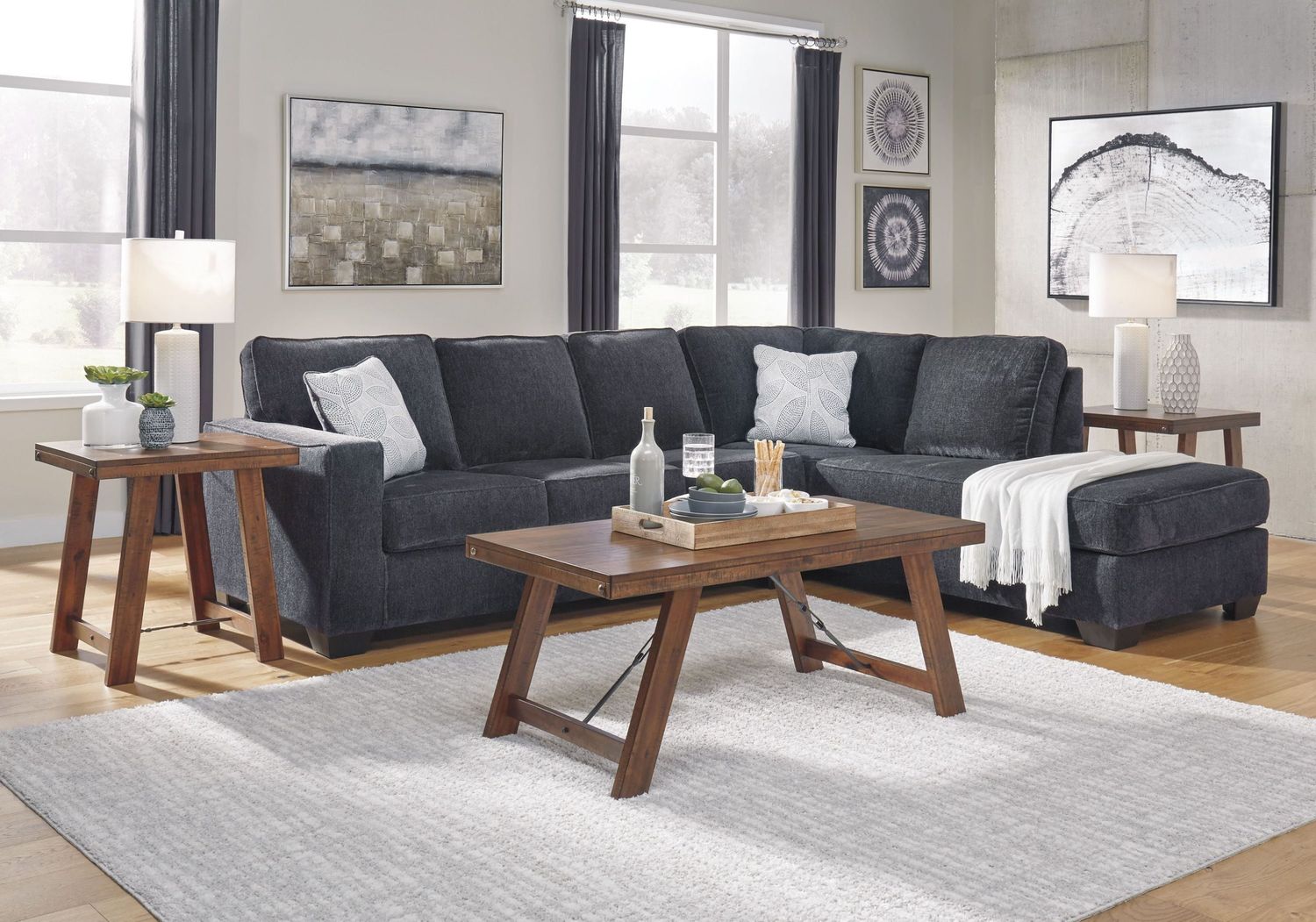 Altari 2-Piece RAF Sectional In Slate 87213S2
