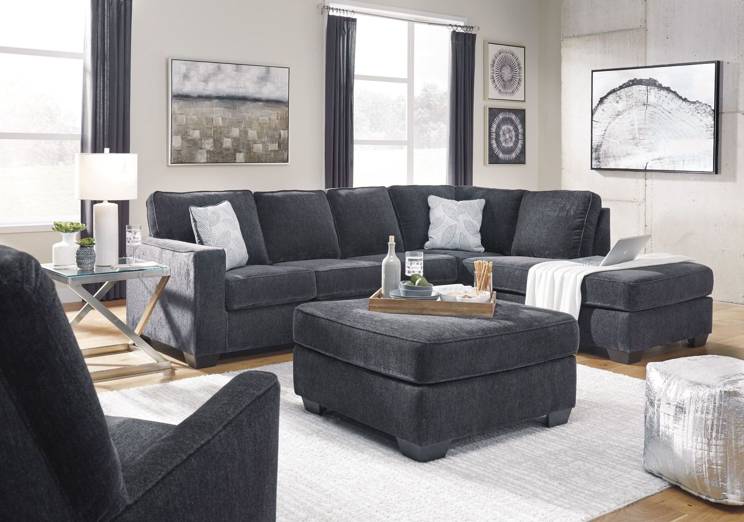 Altari 2-Piece RAF Sectional In Slate 87213S2