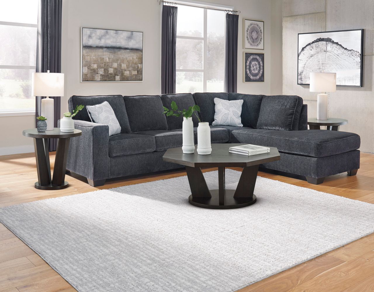 Altari 2-Piece RAF Sectional In Slate 87213S2