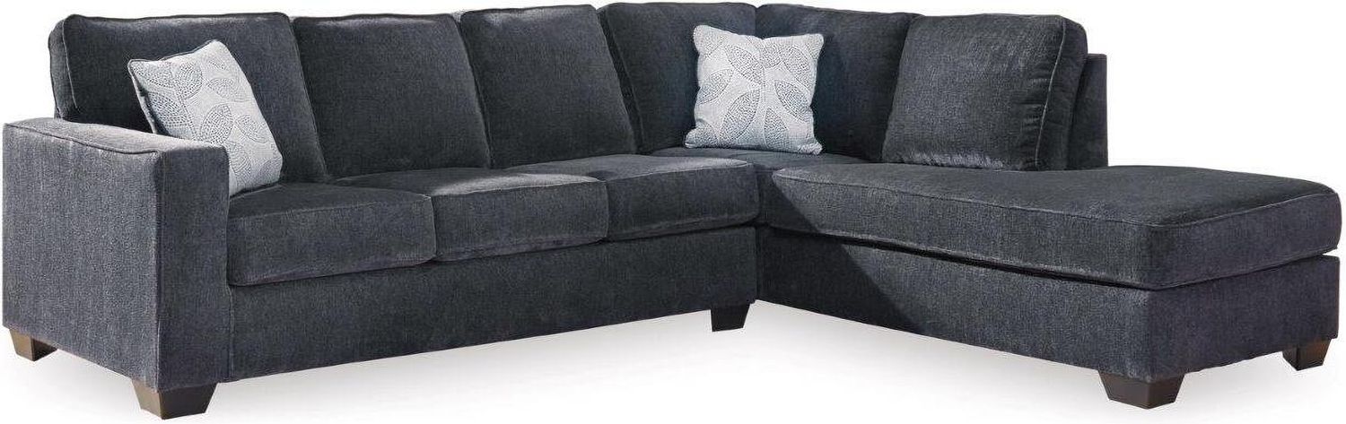 Altari 2-Piece RAF Sleeper Sectional With Chaise In Slate 87213S3