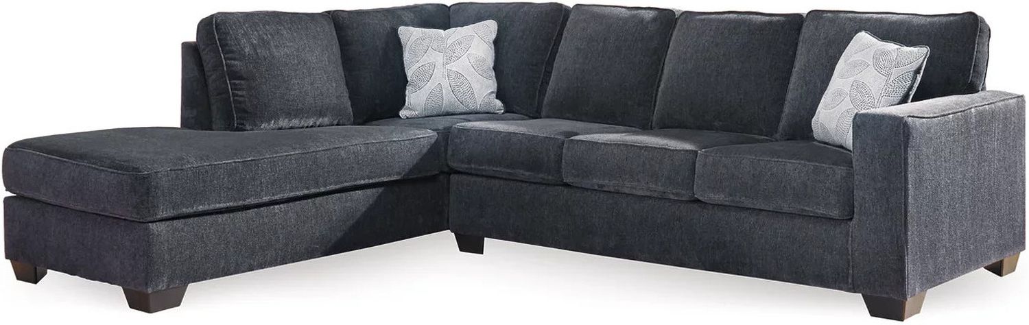 Altari 2-Piece Sectional with Chaise and Ottoman In Slate 87213U11