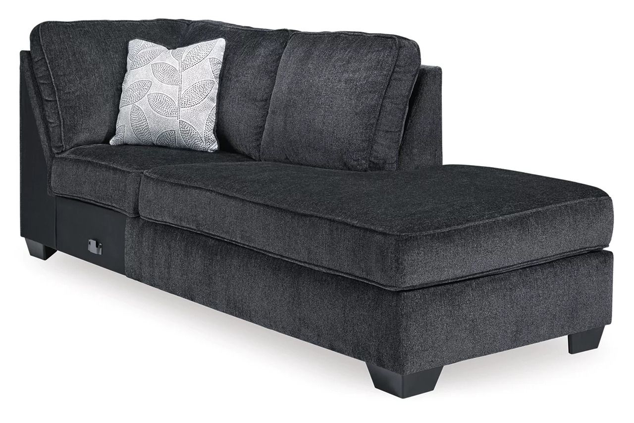 Altari 2-Piece Sleeper Sectional and Ottoman In Slate 87213U15