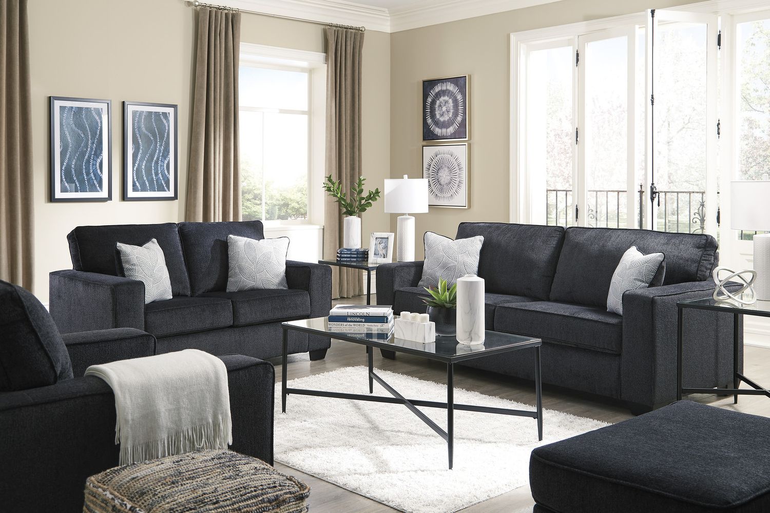 Altari 2-Piece Sectional and Chair In Slate 87213U16