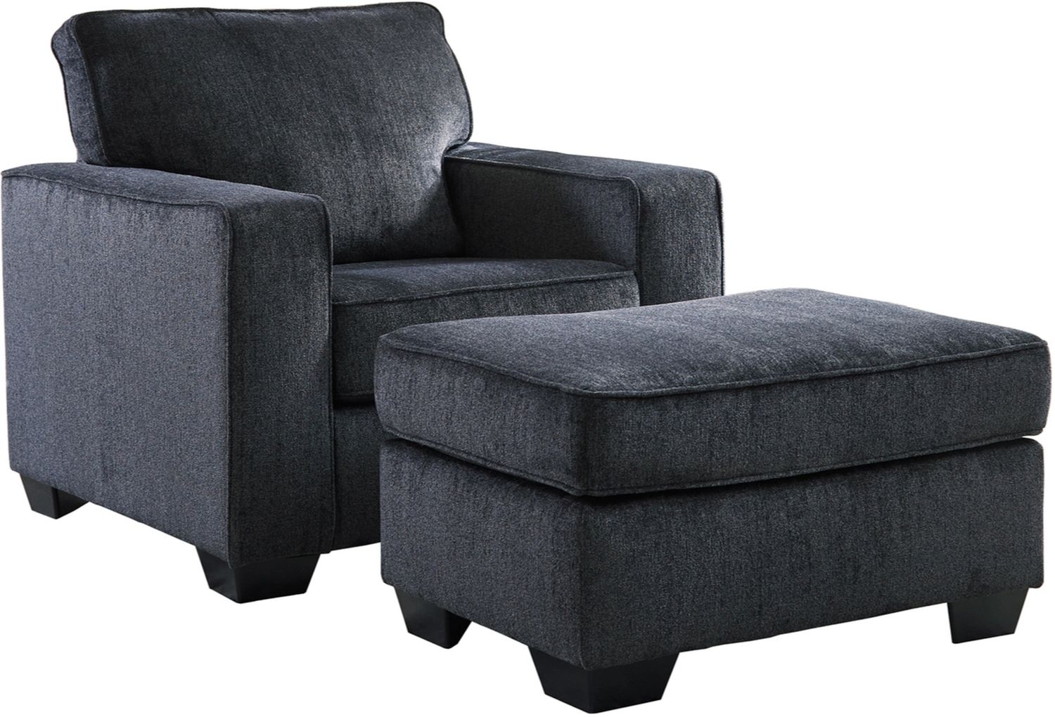 Altari Chair And Ottoman In Slate 87213U2