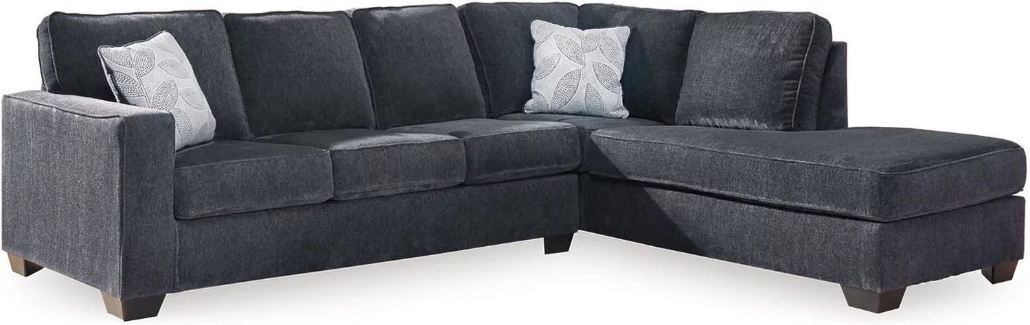 Altari 2-Piece RAF Sectional and Ottoman In Slate 87213U7