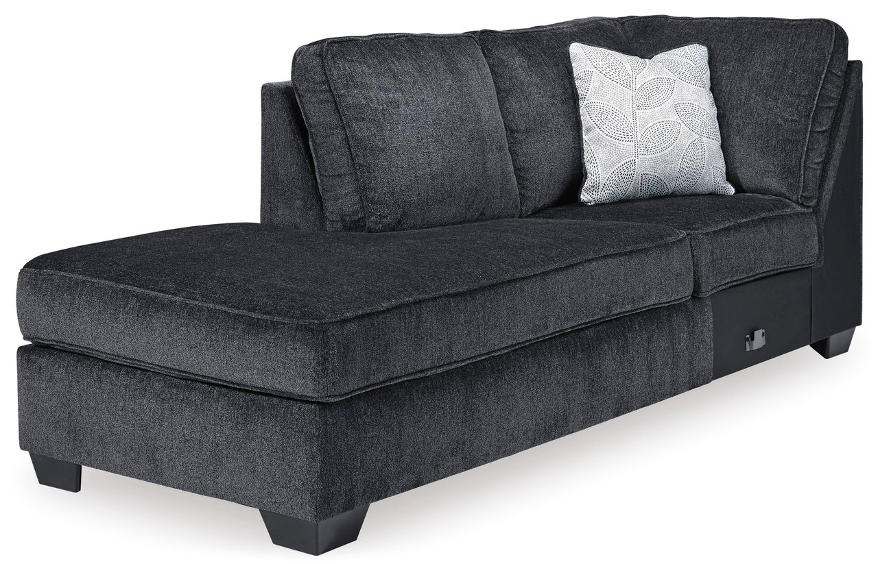 Altari 2-Piece LAF Sectional and Ottoman In Slate 87213U9