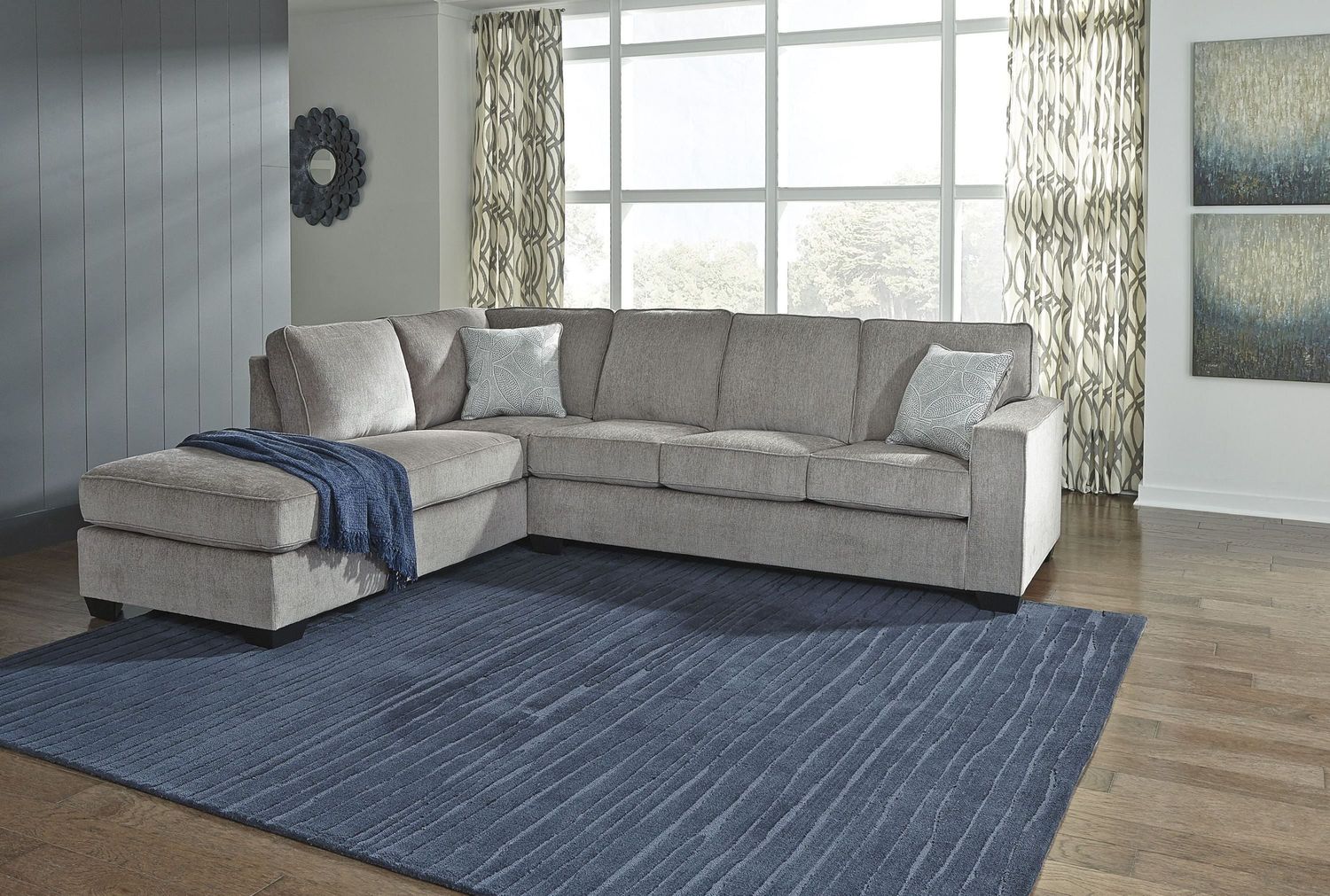 Altari 2-Piece LAF Sectional In Alloy 87214S1