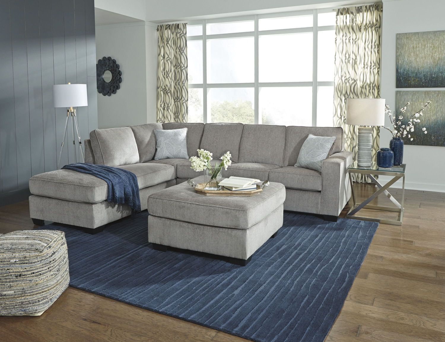 Altari 2-Piece LAF Sectional In Alloy 87214S1
