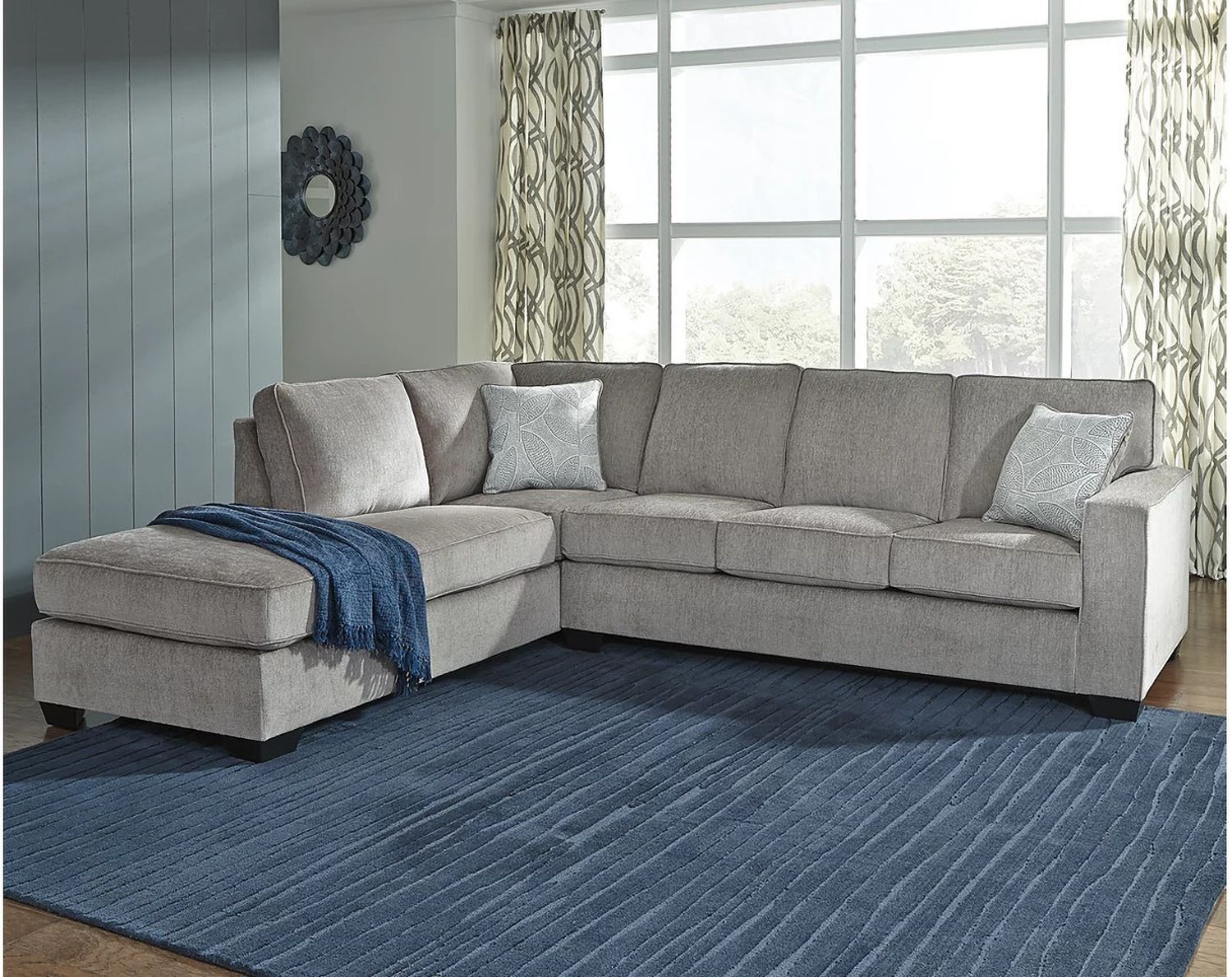 Altari 2-Piece LAF Sectional In Alloy 87214S1