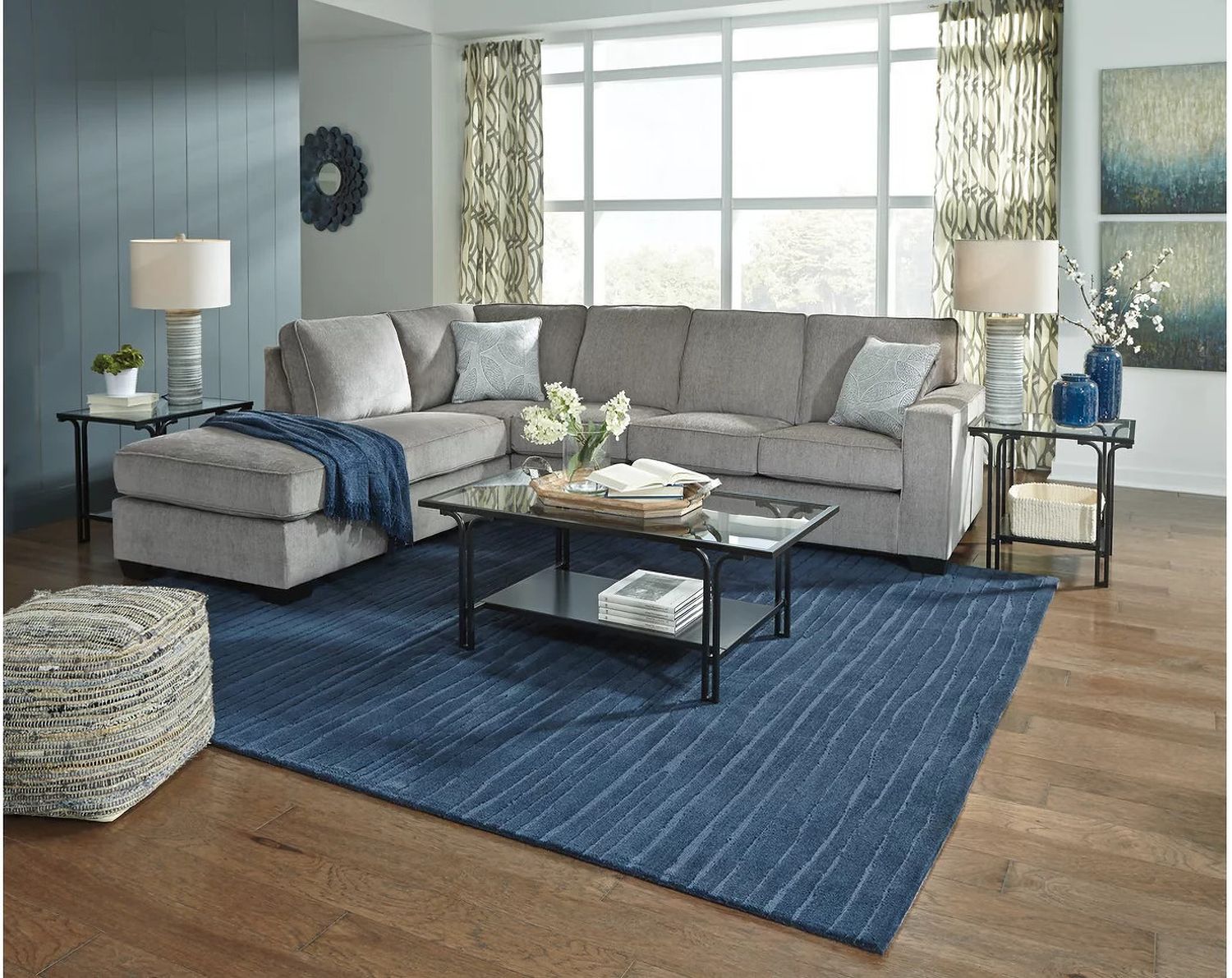 Altari 2-Piece LAF Sectional In Alloy 87214S1