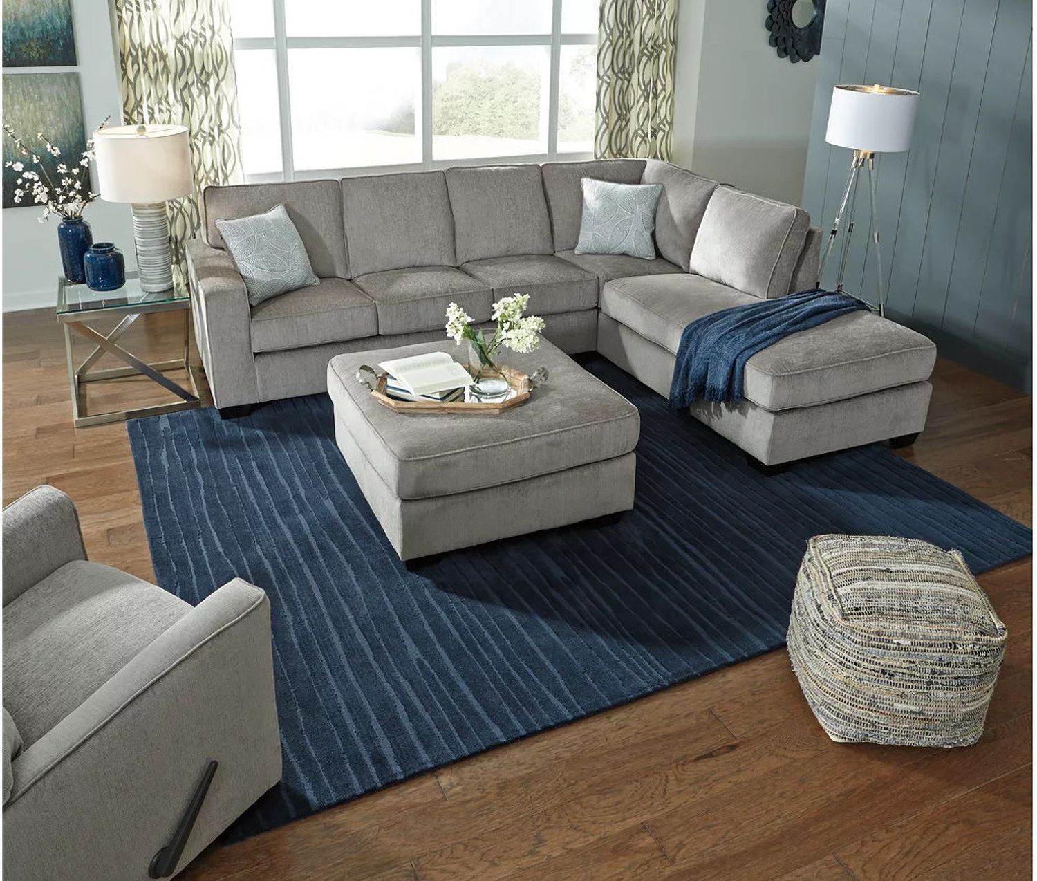 Altari 2-Piece LAF Sectional In Alloy 87214S1