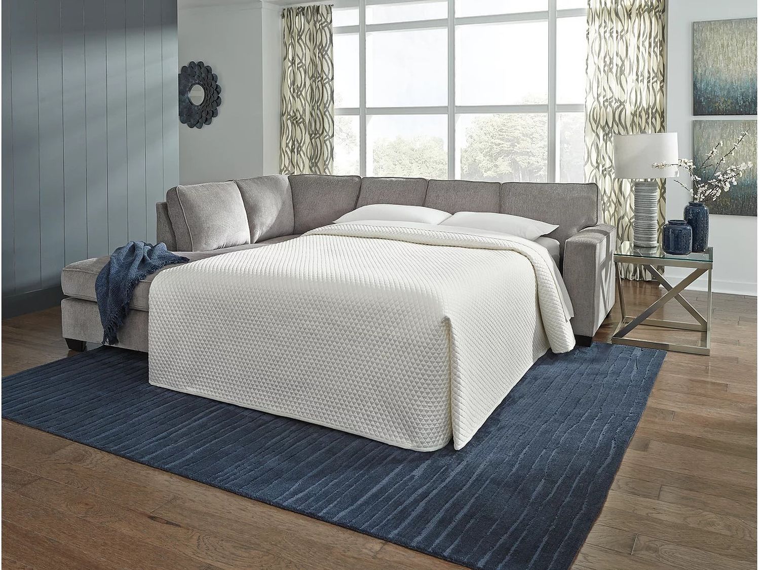 Altari 2-Piece LAF Sectional In Alloy 87214S1