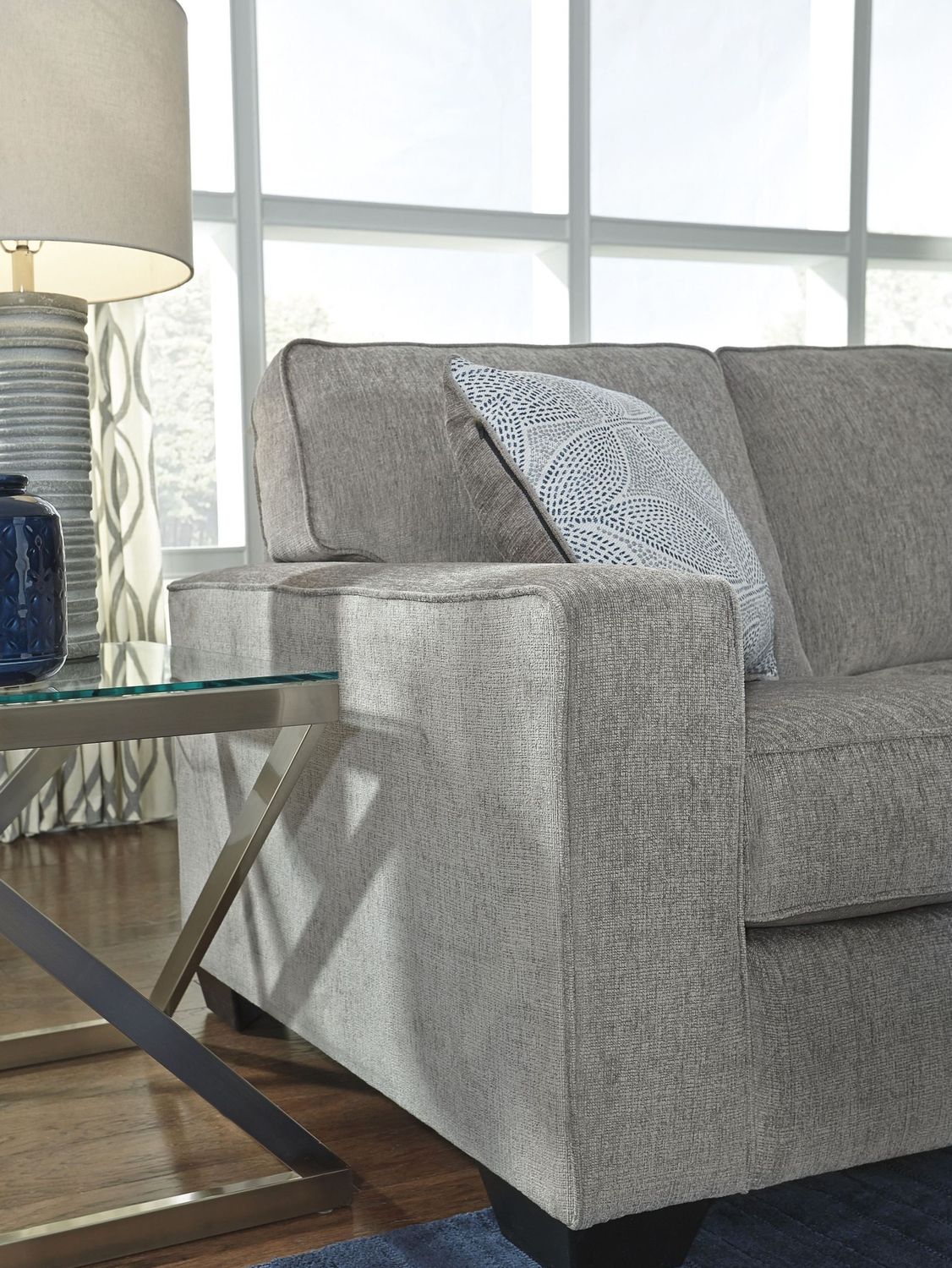 Altari 2-Piece LAF Sectional In Alloy 87214S1