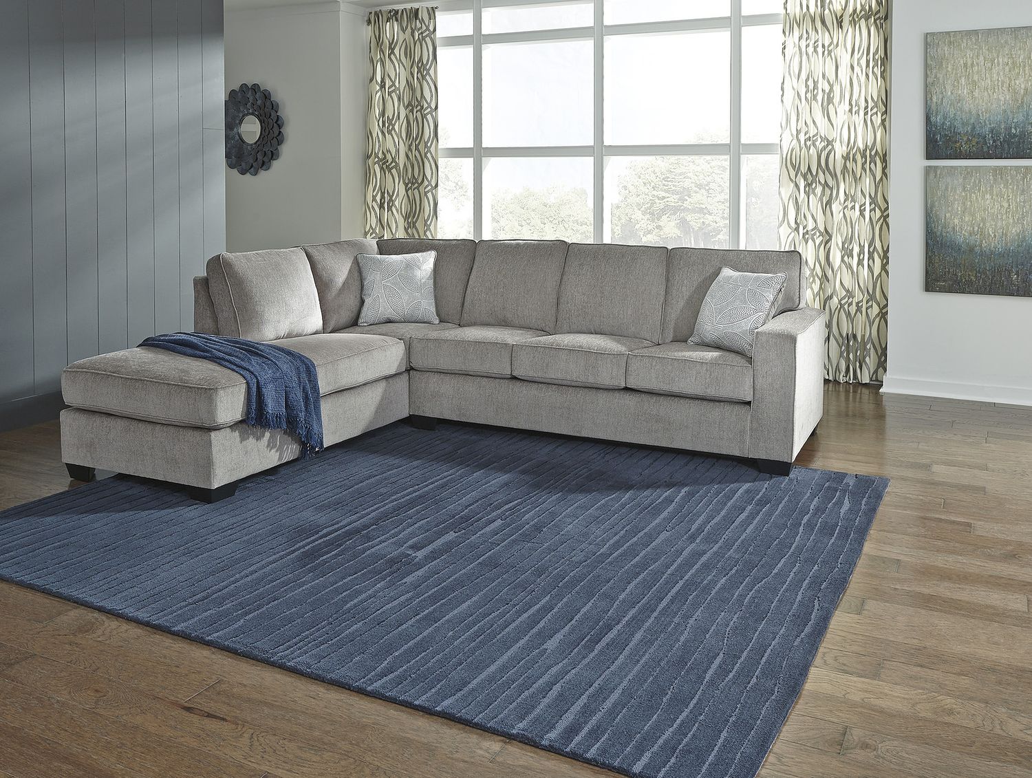 Altari 2-Piece LAF Sectional In Alloy 87214S1