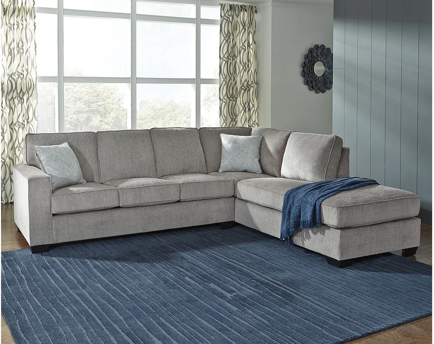 Altari 2-Piece RAF Sectional In Alloy 87214S2