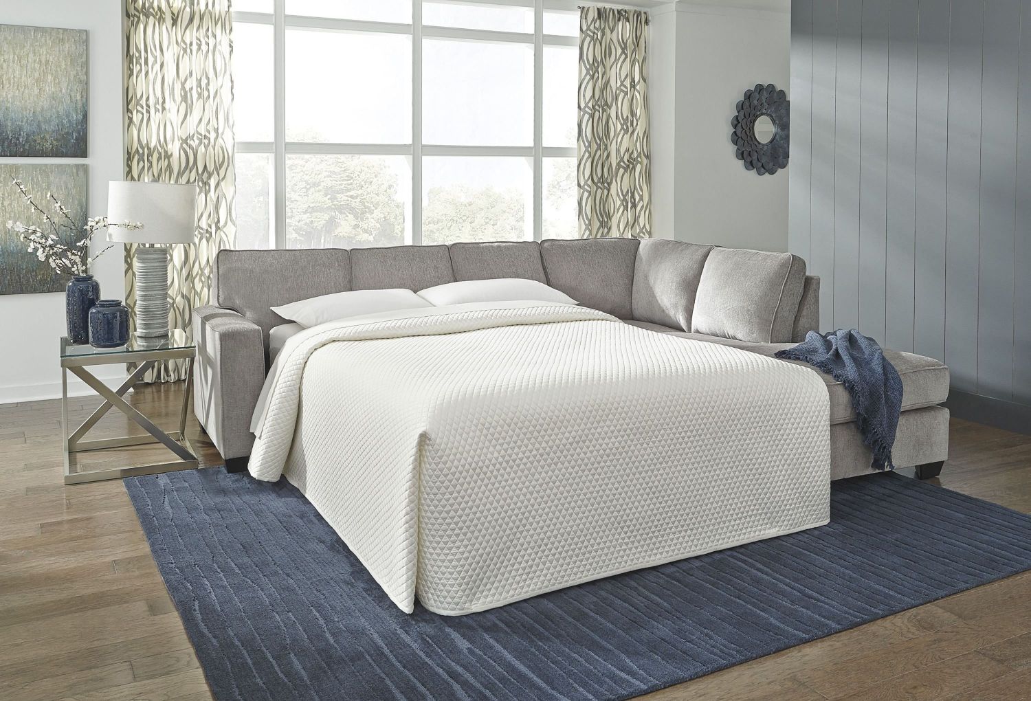 Altari 2-Piece RAF Sectional In Alloy 87214S2