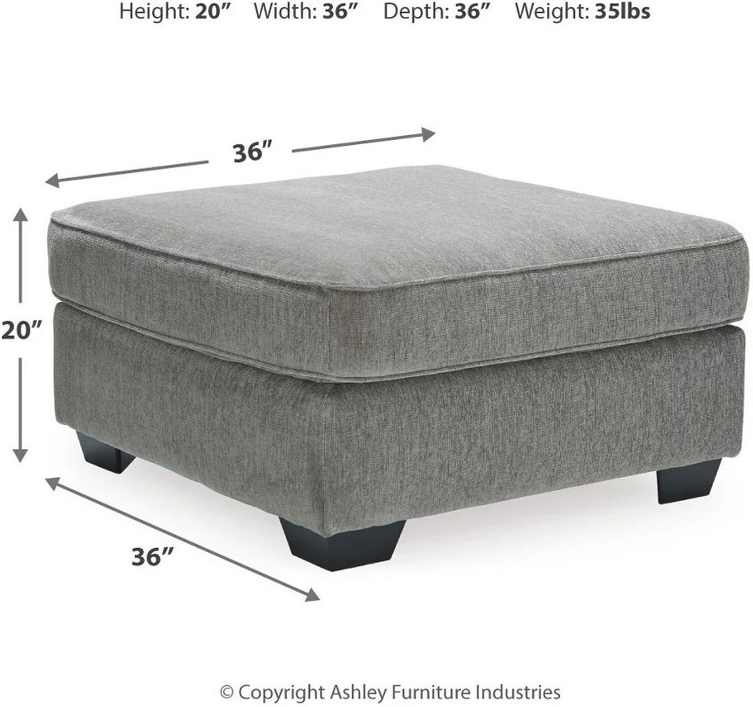Altari 2-Piece RAF Sectional In Alloy 87214S2