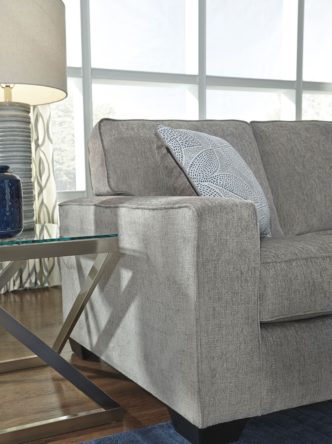 Altari 2-Piece RAF Sectional In Alloy 87214S2