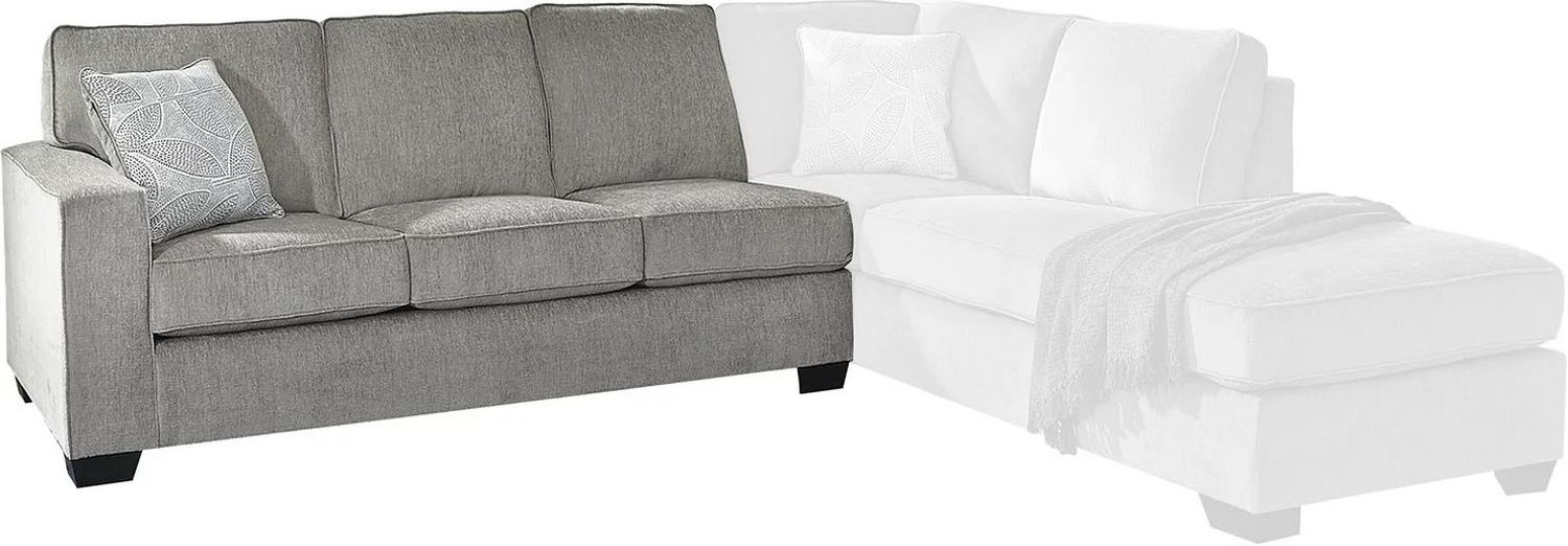 Altari 2-Piece RAF Sleeper Sectional With Chaise In Alloy 87214S3