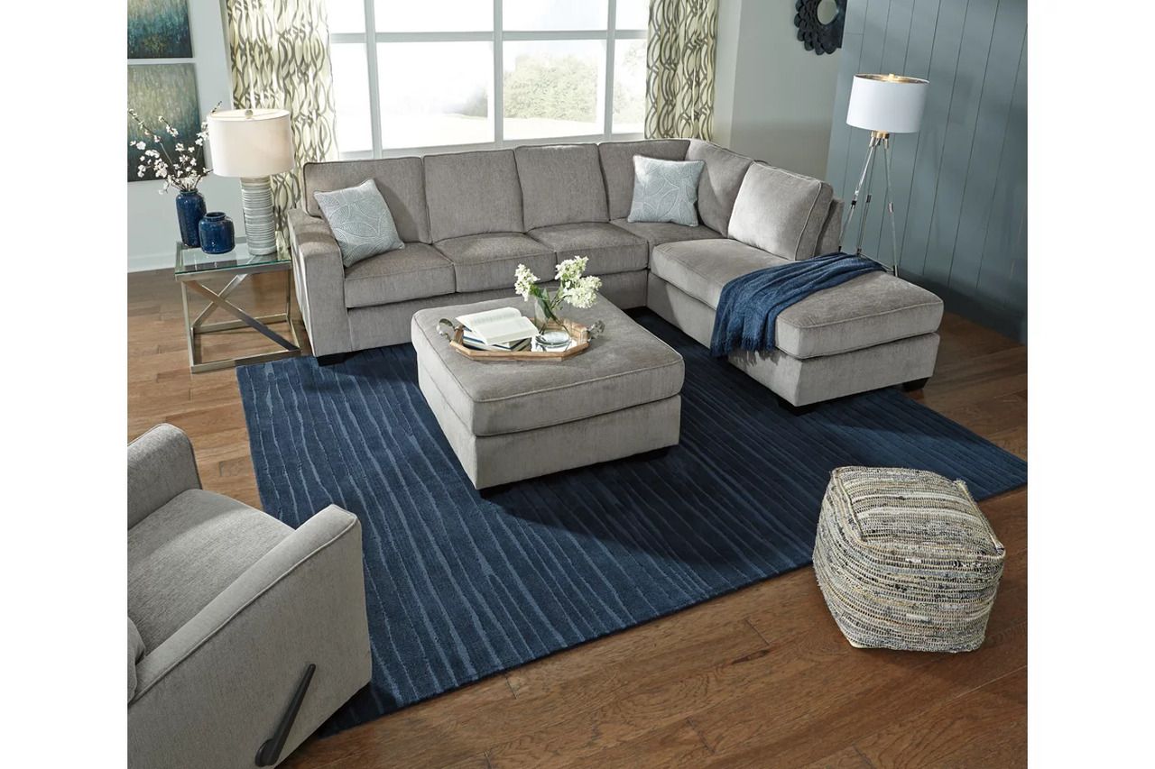Altari 2-Piece LAF Sleeper Sectional With Chaise In Alloy 87214S4