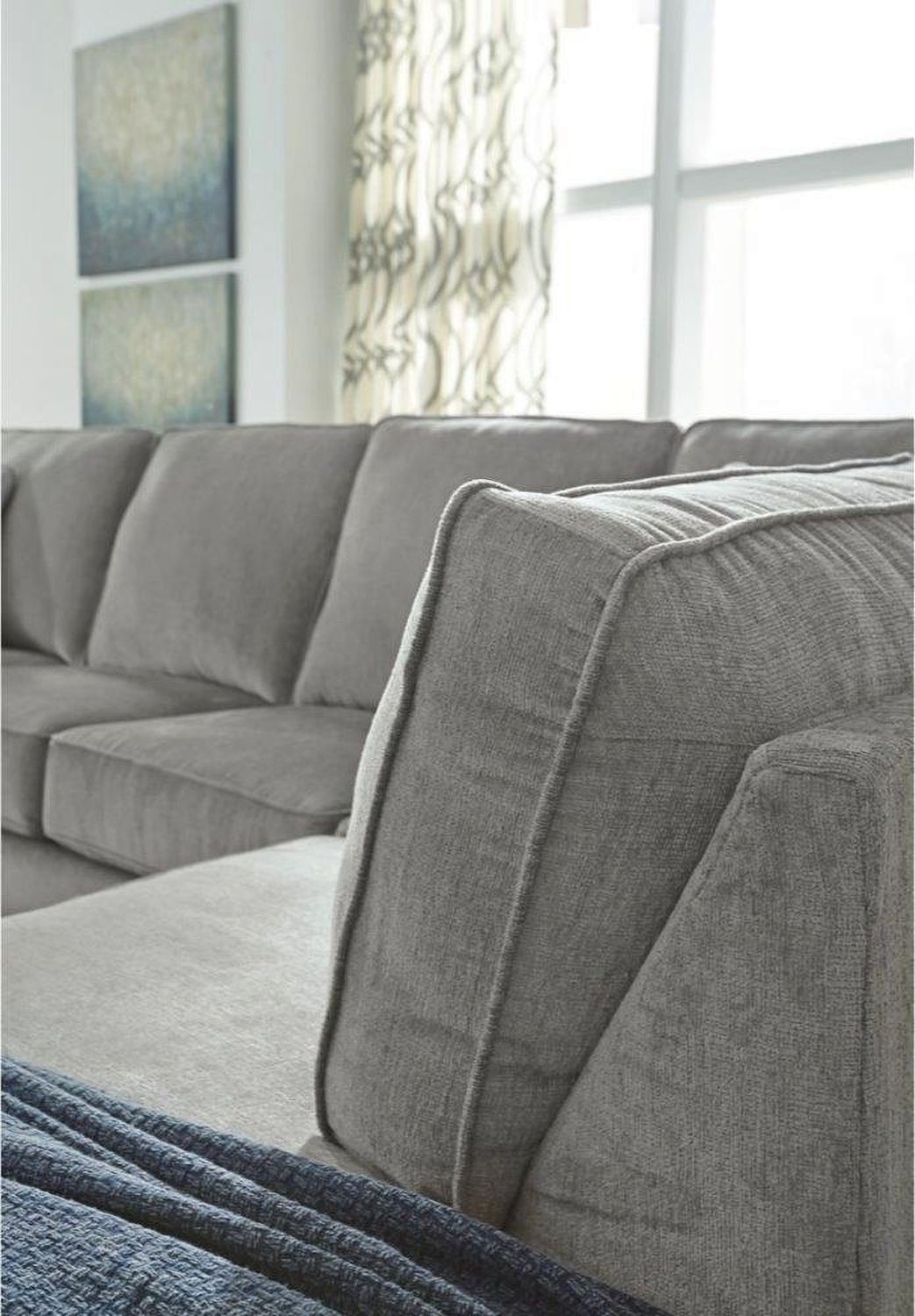 Altari 2-Piece LAF Sleeper Sectional With Chaise In Alloy 87214S4