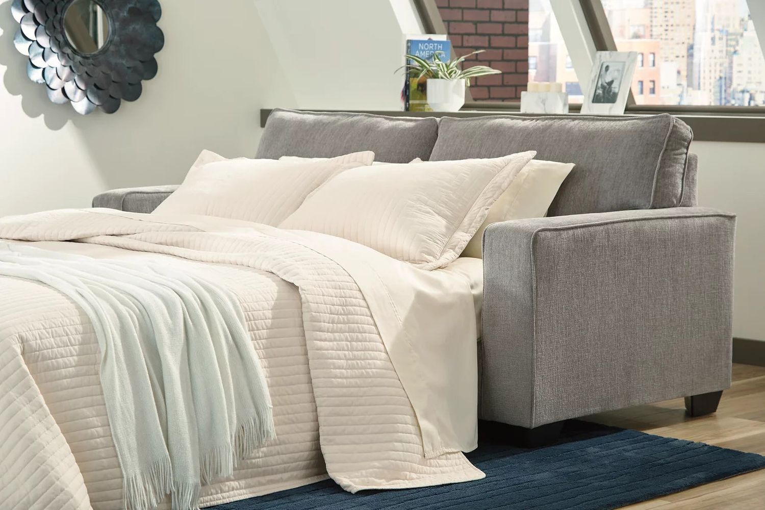 Altari Living Room Set In Alloy 87214U1