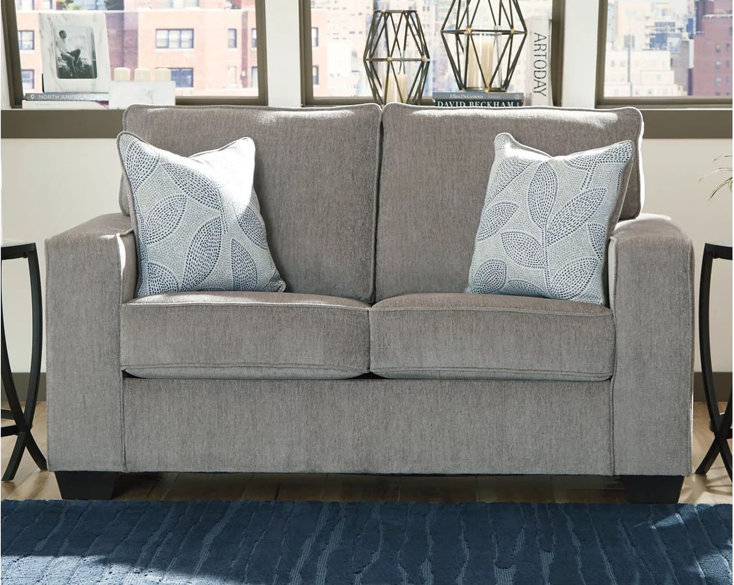 Altari Living Room Set In Alloy 87214U1