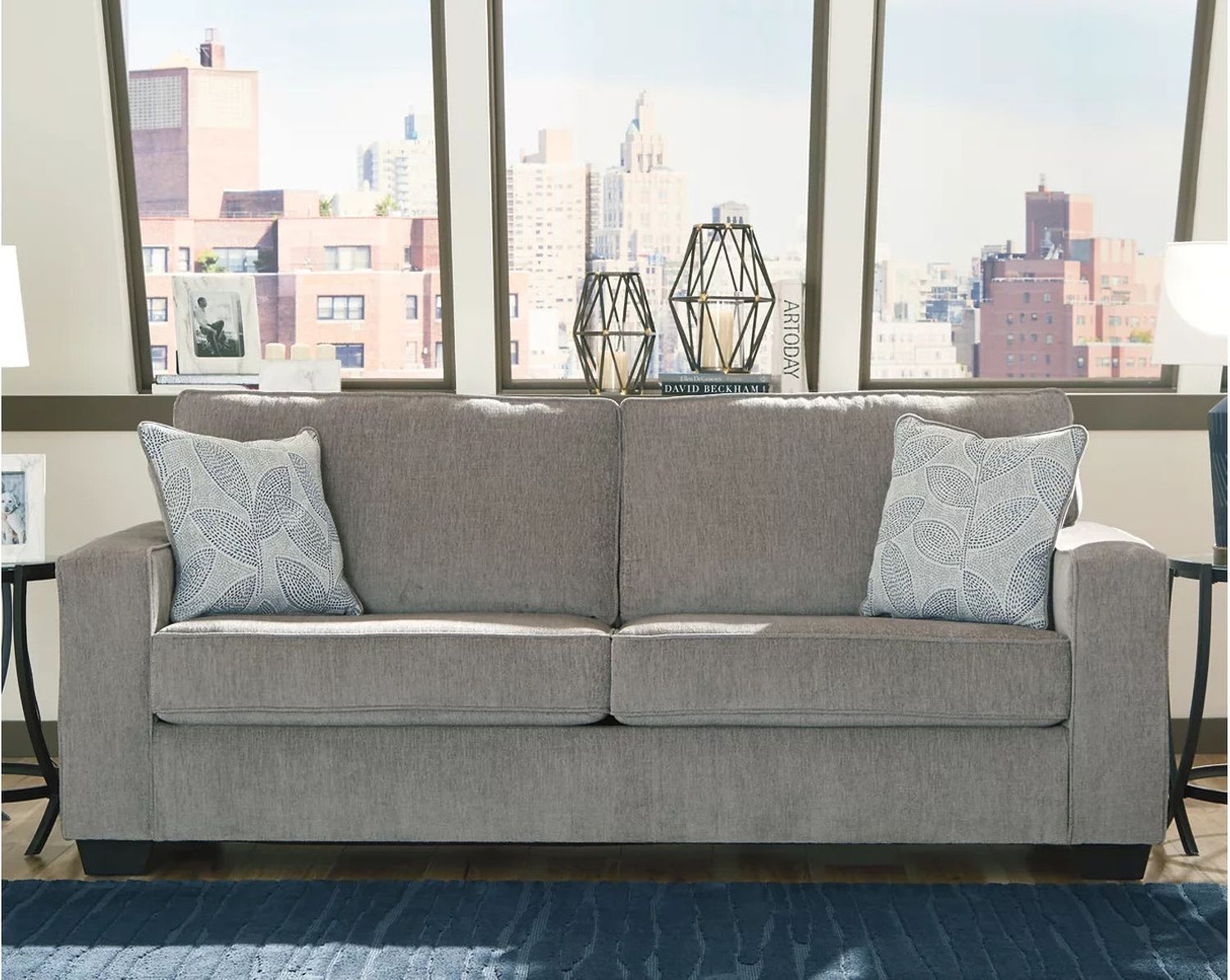 Altari Living Room Set In Alloy 87214U1