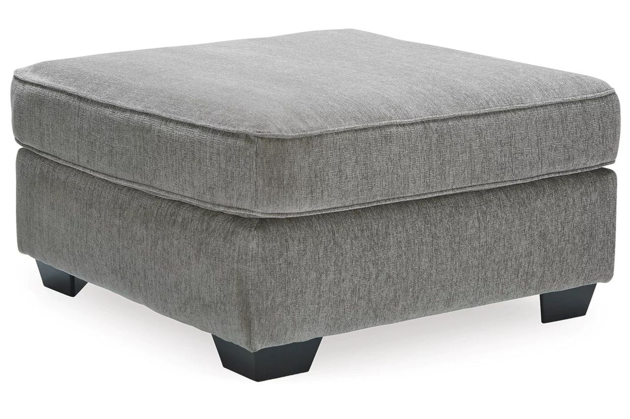 Altari 2-Piece Sectional with Chaise and Oversized Ottoman In Alloy 87214U11