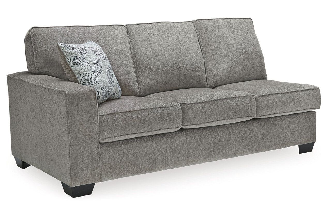 Altari 2-Piece Sectional with Chaise and Oversized Ottoman In Alloy 87214U11
