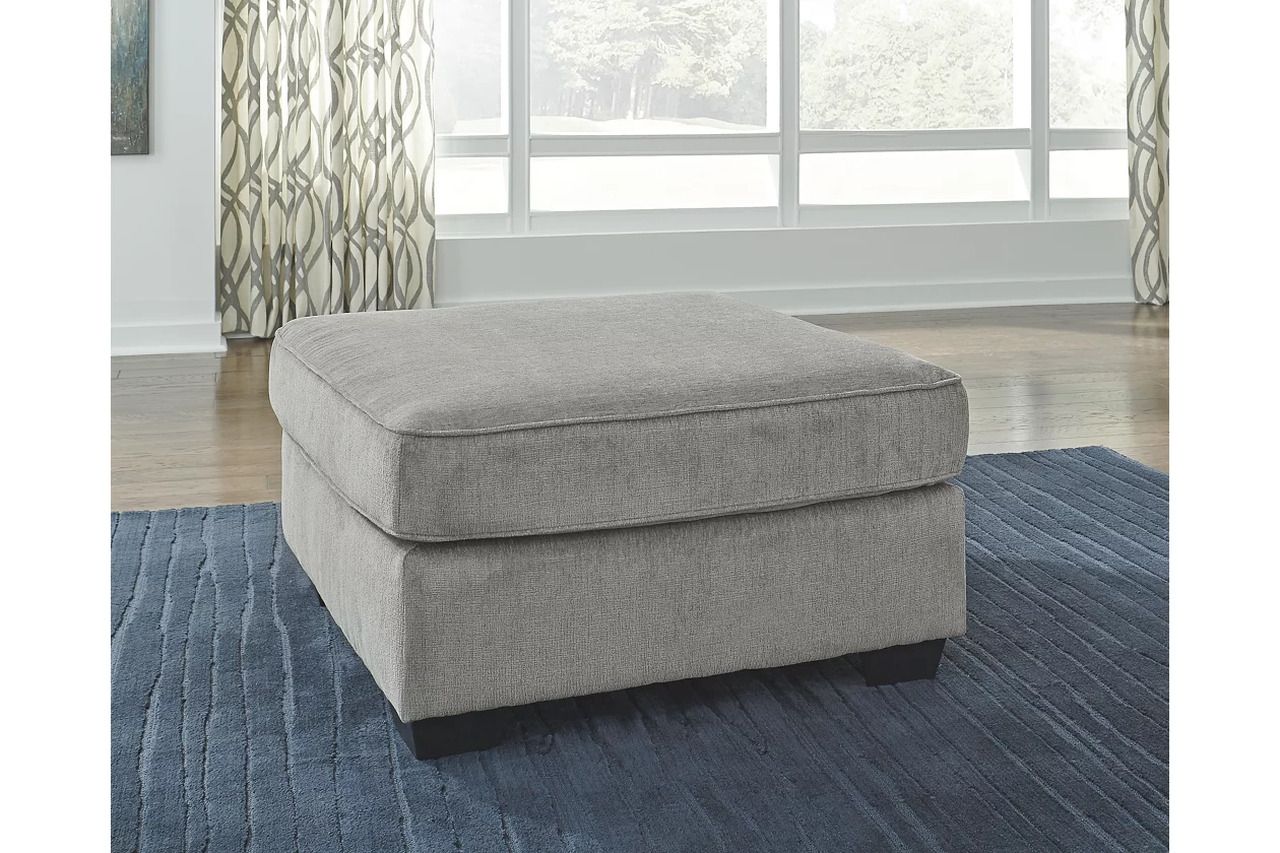 Altari 2-Piece Sectional with Chaise and Oversized Ottoman In Alloy 87214U11