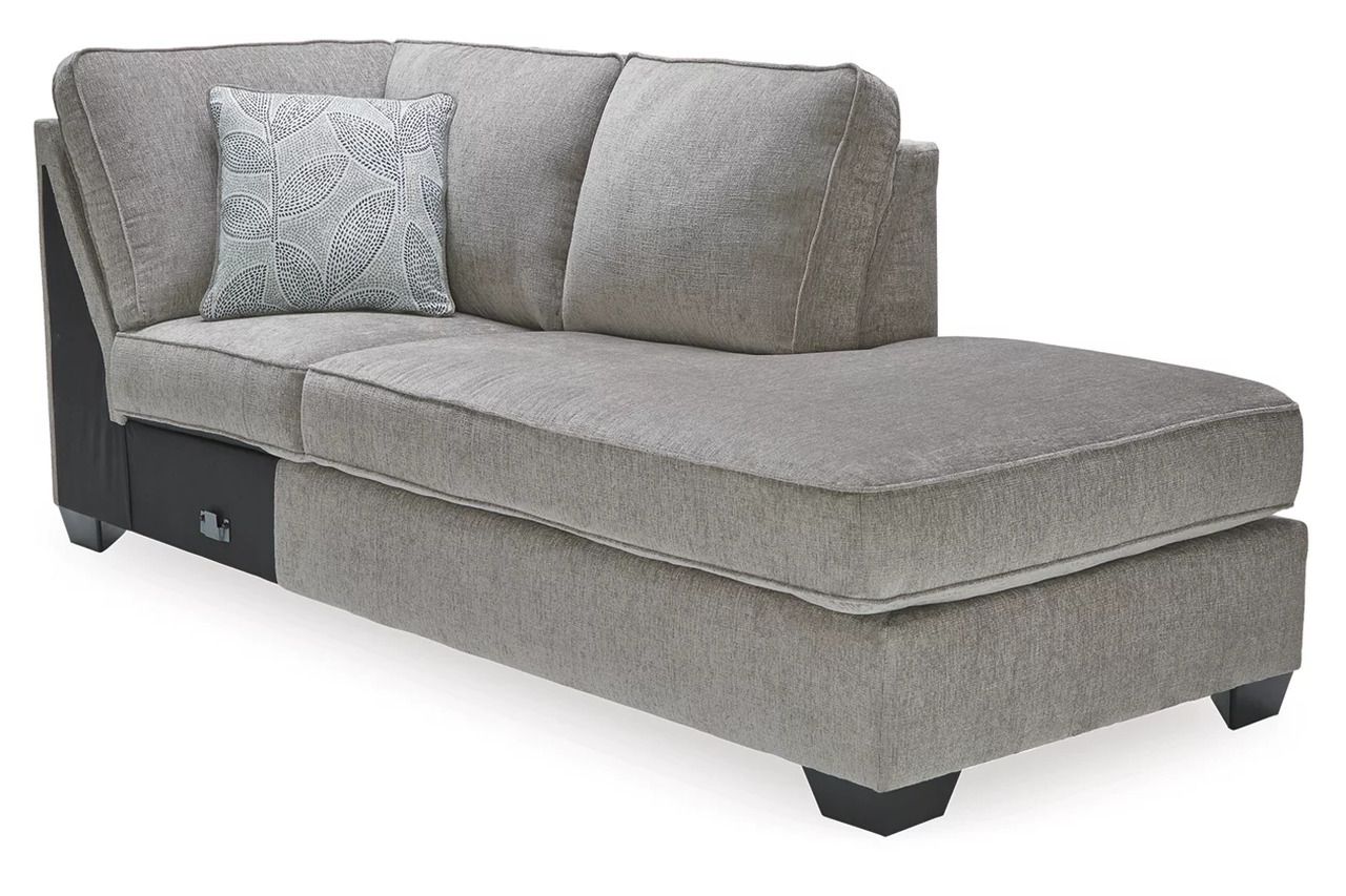 Altari 2-Piece Sleeper Sectional and Ottoman In Alloy 87214U12