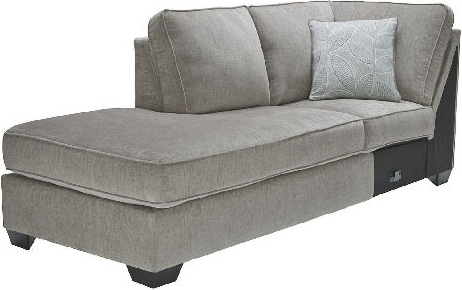 Altari 2-Piece RAF Sectional with Ottoman In Alloy 87214U2