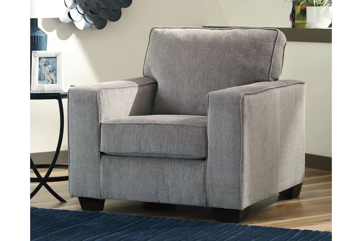 Altari Chair and Ottoman In Alloy 87214U4