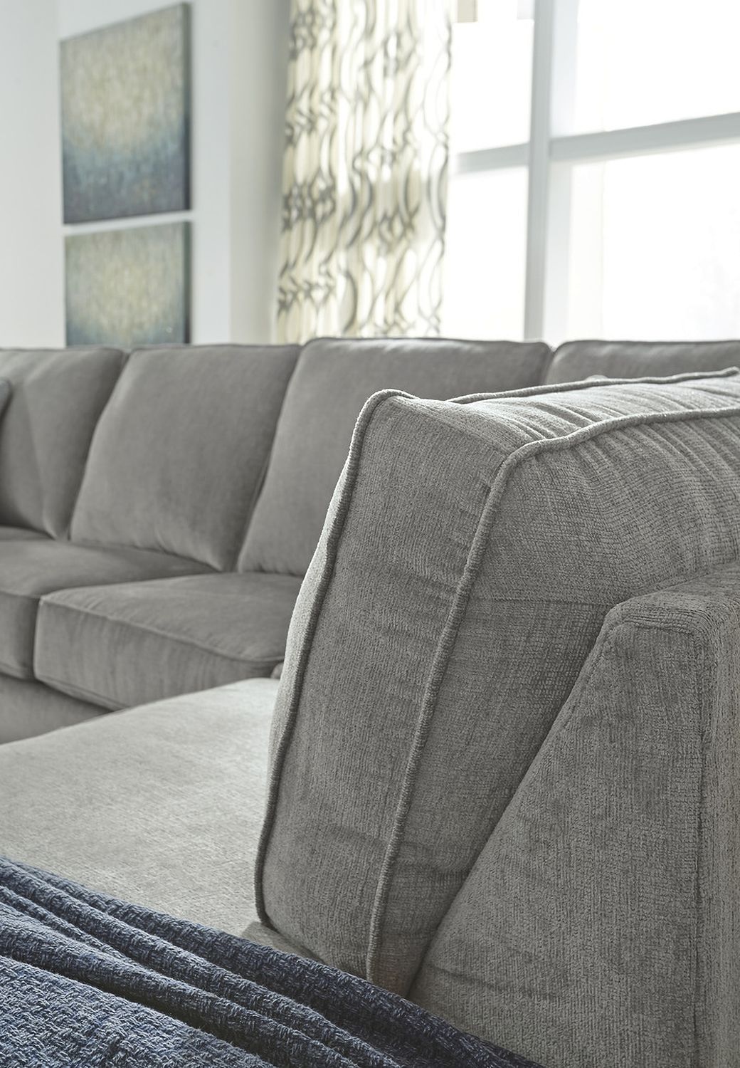 Altari 2-Piece Sleeper Sectional and Ottoman In Alloy 87214U8