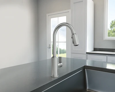 Meena One-Handle High Arc Pulldown Kitchen Faucet 87270SRS