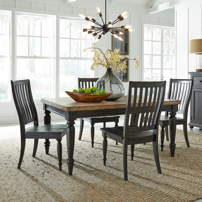 Harvest Home 5 Piece Reactangular Table Set 879DR5RLS