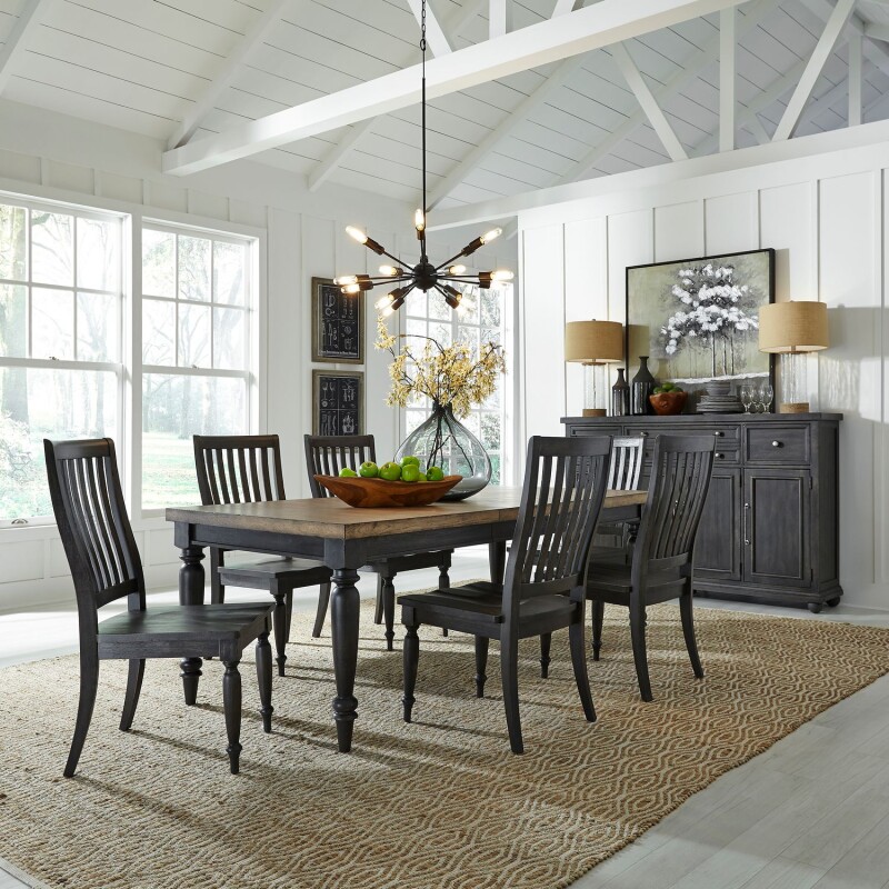 Harvest Home 7 Piece Rectangular Table Set 879DR7RLS