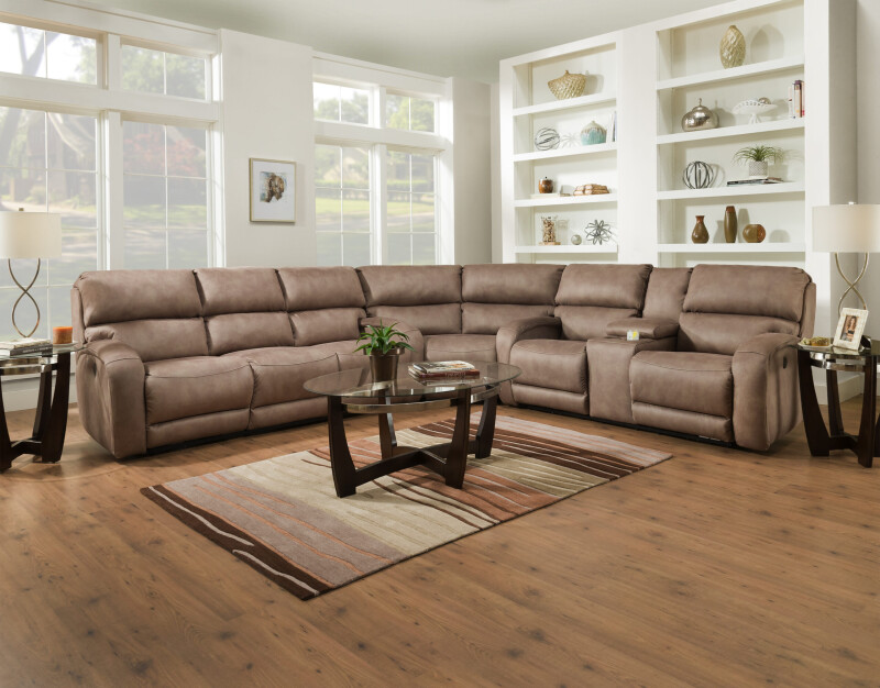 Fandango Power Headrest Loveseat with Console 88478P