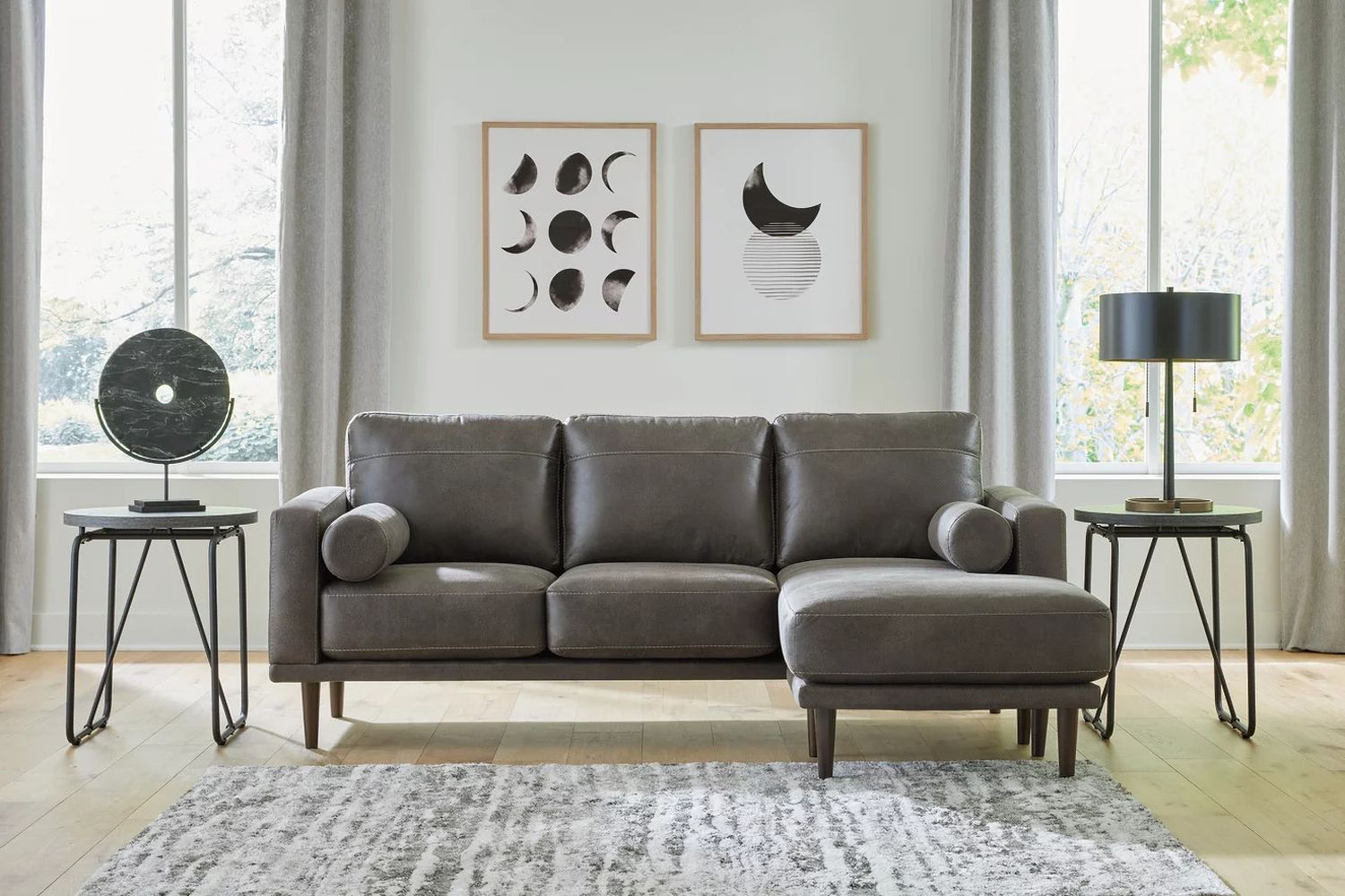 Arroyo Sofa Chaise In Smoke 8940218