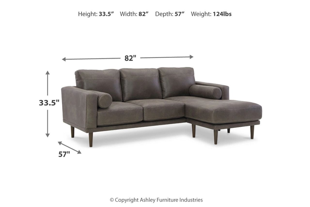 Arroyo Sofa Chaise In Smoke 8940218