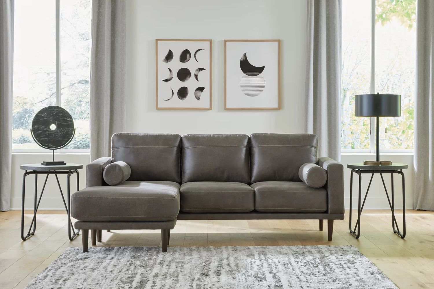Arroyo Sofa Chaise In Smoke 8940218
