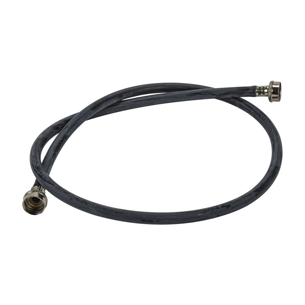 5' Black Rubber Washer Fill Hoses rated 1000 PSI with 2 female connections - 24 Pack 89503BU