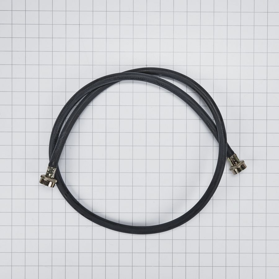 5' Black Rubber Washer Fill Hoses rated 1000 PSI with 2 female connections - 24 Pack 89503BU